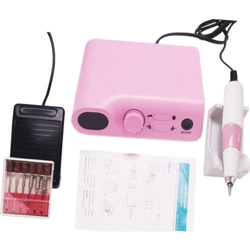 Electric Nail Drill File Machine Kit Manicure Nail Polisher Drill Bits Set