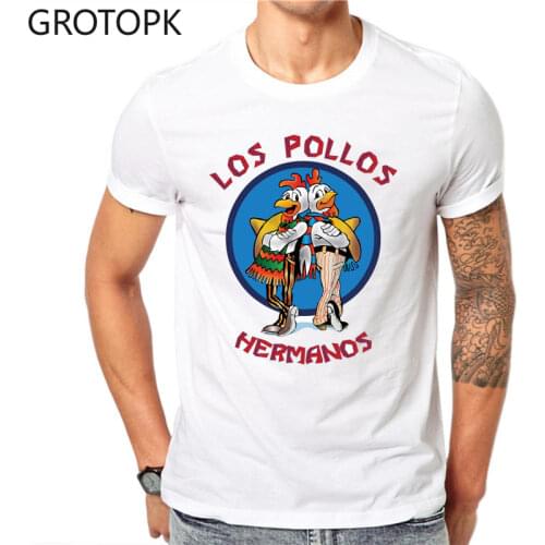 Los Pollos Hermanos T Shirt Chicken Brothers 2020 Hot Sale Summer Fashion Streetwear Harajuku Shirt Men Grinch