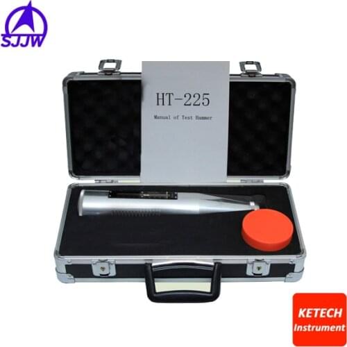 HT225 Resiliometer Concrete Rebound Tester Hammer Concrete Test Hammer Concrete Rebound Test (Black Instrument Case)