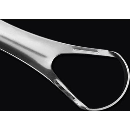 Oral Brush Tool Toothbrush Safe Stainless Steel Keep Fresh Breath Reusable Dental Care Tongue Cleaner Healthy Silver Scraper