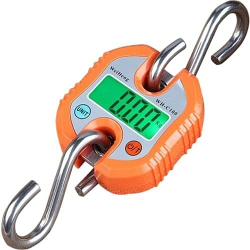 HOT-Digital Suspension Scale Portable Heavy Crane Scale 150 Kg 300 Lb 2 Batteries