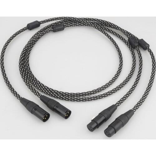 A53+XW54 5N OCC Copper Conductor Audio Balance Interconnect Cable With Gold Plated XLR Plug Connector HIFI Audio XLR Plug Cable