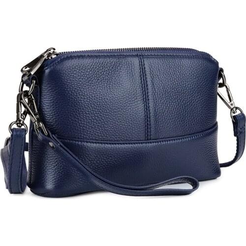 Simple Style All-match Fashion Ladies Shoulder Bag Clutch Purse Genuine Leather Small Crossbody Bags For Women Luxury Handbag