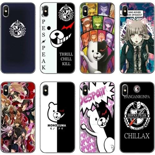 Danganronpa Monokuma Transparent Phone Case For Samsung Galaxy J7 J5 Prime pro J3 A7 A5 A3 2018 2017 2016 2015