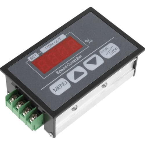 6-60V PWM Digital Display Percentage Tachometer DC Motor Slow Start and Stop Speed Controller