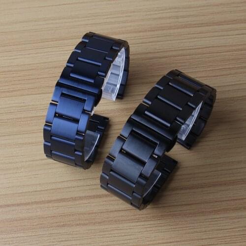 20mm 22mm Watchband Strap Bracelet for smart watches men women Stainless steel Dark Blue fashion Watches accessories new arrival