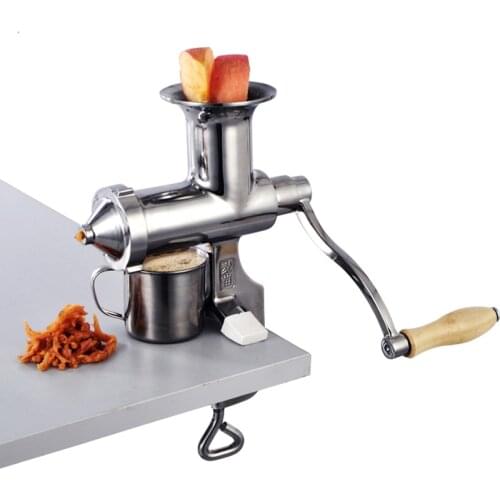 Auger Slow squeezer Stainless Steel Manual Juicer Fruit Wheat Grass Vegetable orange juice extractor