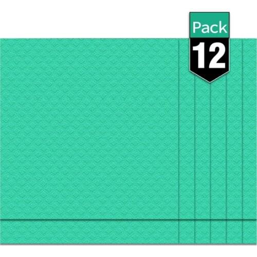 12pcs Swedish Dishcloths Eco Friendly Reusable Sustainable Biodegradable Cellulose Sponge Cleaning Cloths for Kitchen Dish Rags