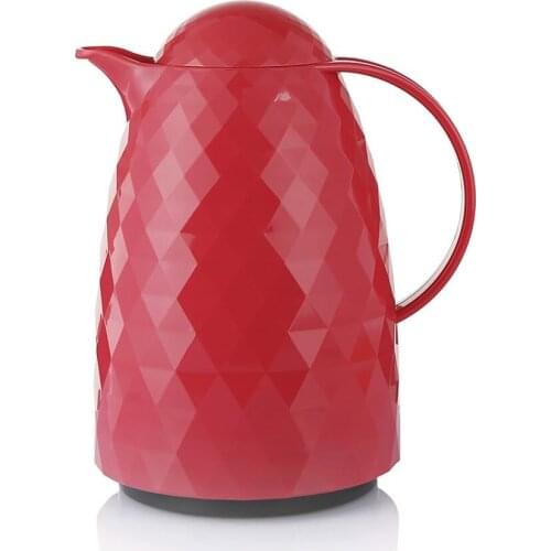 1 LT Prism Soft Red Flat Lid Vacuum Flask