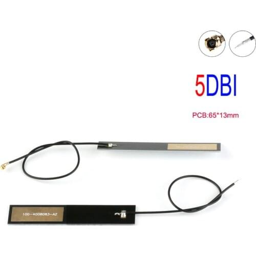 5DBI PCB Built IN Circuit Board Antenna Connector GSM/GPRS/CDMA LTE 2G 3G 4G 1.13 Line 15cm Long IPEX