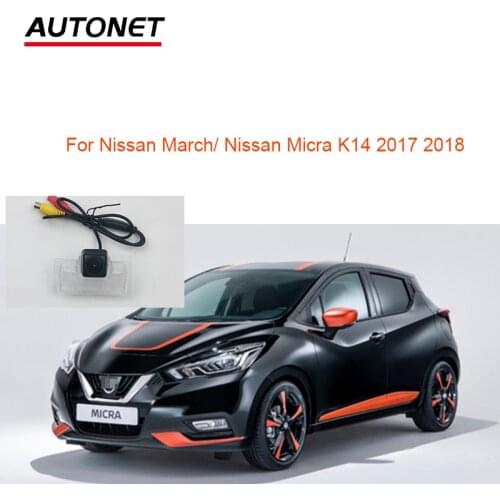 Autonet HD1280*720 Rear View Camera For Nissan March Nissan Micra K14 2017 2018 parking Camera Accessories /license plate camera