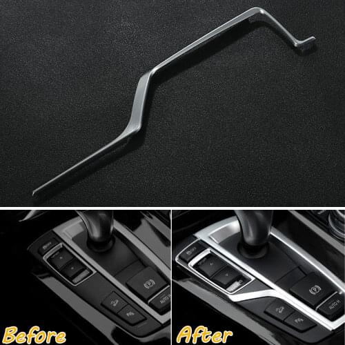 BBQ@FUKA Car Gear Shift Box Strip Decoration Trim ABS Interior Styling Accessories For X3 X4 F20 F25 2011-15
