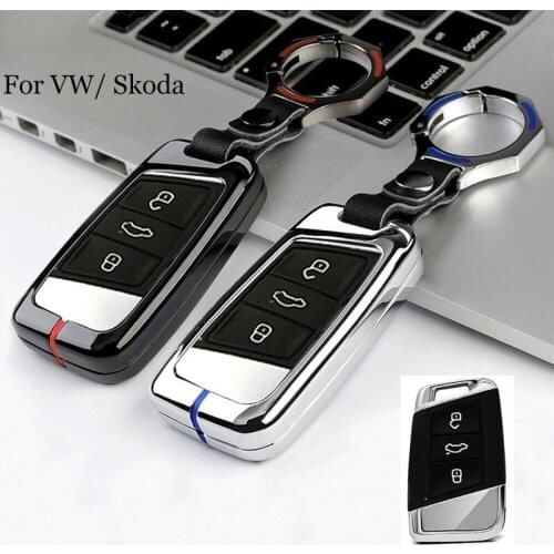 Zinc Alloy Remote Key Fob Cover Case Holder For VW Volkswagen Magotan For Skoda