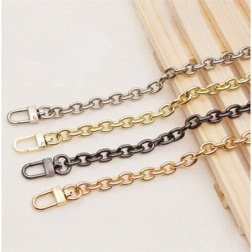 DIY 8mm Gold Silver Gun Black O Shape Steel Bag Chain Replacement Shoulder Crossbody Bag Straps for Handbags Belts Handles