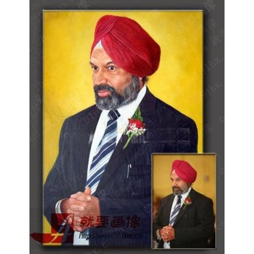 Artist Customize art Service--GOOD Original ART # Custom Photo picture Portrait animal CANVAS OIL painting-24" inches