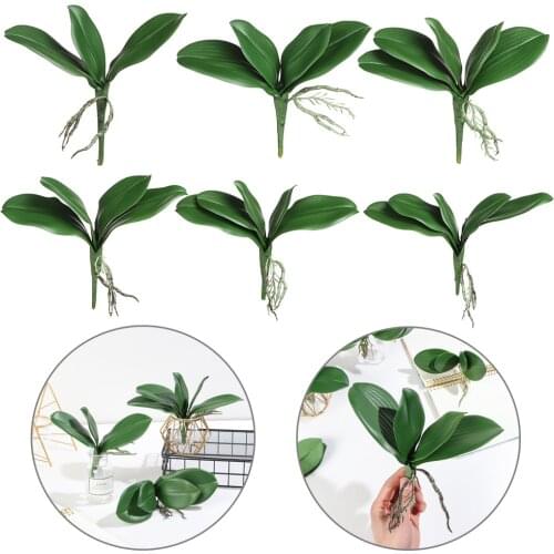 1pc High Quality Simulation Leaves Phalaenopsis Leaf Artificial Plants Orchid Leaves Wedding Spring Home Decoration Supplies