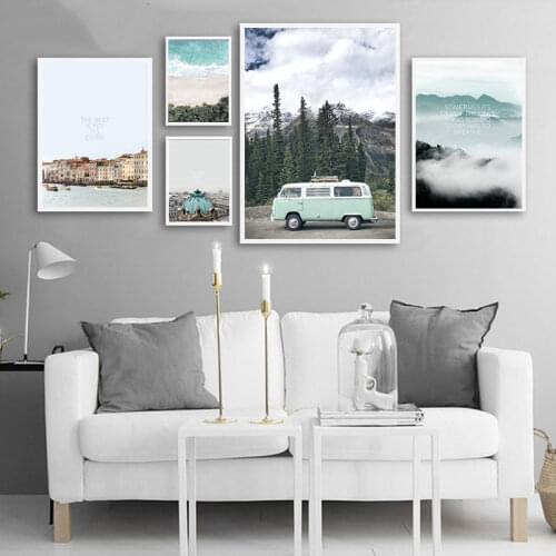 Scandinavian Style Travel Landscape Canvas Painging Wall Art Nordic Print Painting Nature Decoration Pictures Modern Home Decor