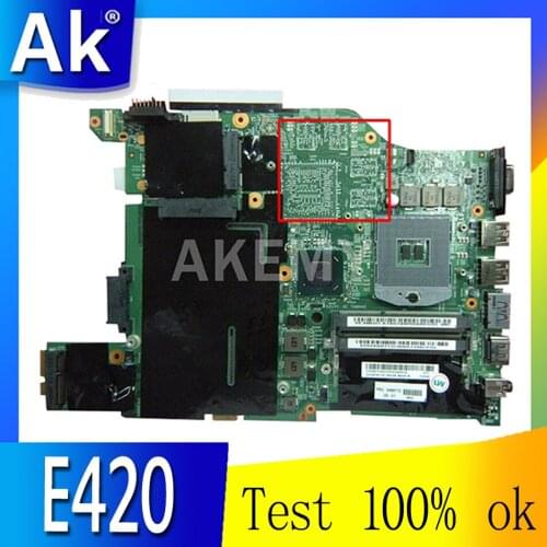 04W0712 For Lenovo Thinkpad E420 Laptop motherboard 12204-1 HM65 PGA 988B DDR3 Mainboard