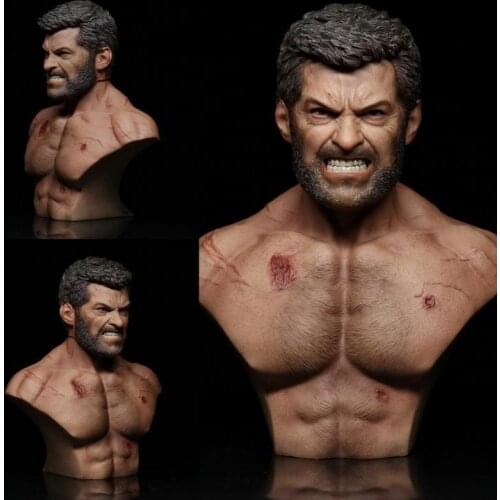 1/6 Soldier Bust Model X Hero Wolf Logan Figure No Head