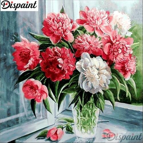 Dispaint Full Square/Round Drill 5D DIY Diamond Painting "Flower bouquet" Embroidery Cross Stitch 3D Home Decor A10907