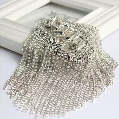 New European and American clothing accessories brooch men and women performance stage versatile coat tassel epaulettes