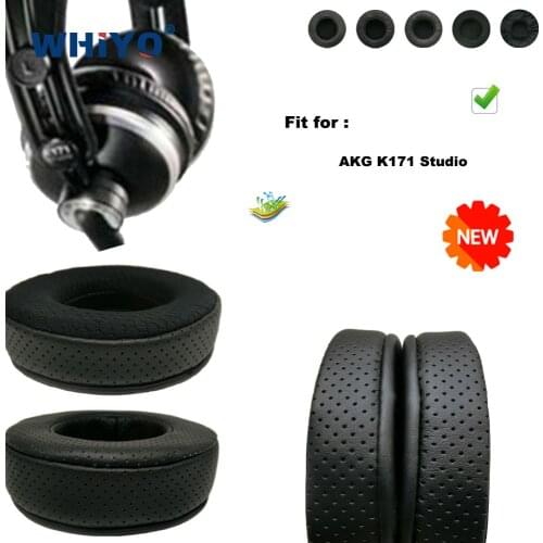 Replacement Ear Pads for AKG K171 K 171 K-171 Studio Headset Parts Leather Cushion Velvet Earmuff Headset Sleeve Cover