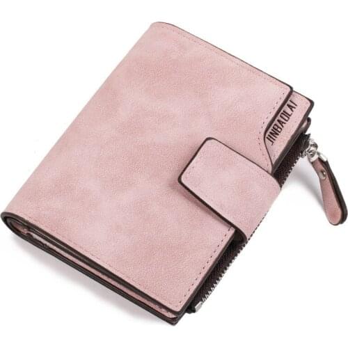 New Women Wallet Hasp Small and Slim Coin Pocket Leather Purse Women Wallets Cards Holders Luxury Brand Wallets Designer Purse