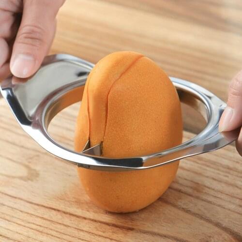 1 Piece Stainless Steel Creative Mango Cut Kitchen Mango Splitter Fruit Kitchen Gadget Accessories Peach Cutter Dropship