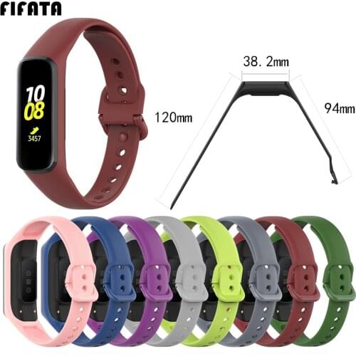 FIFATA Official Sport Strap For Samsung Galaxy Fit 2 Smart Bracelet Replacement Silicone Wristband For Samsung Galaxy Fit 2 R220