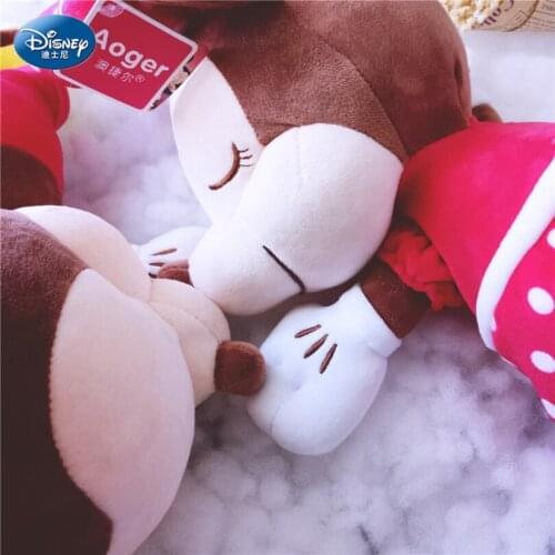 Disney Authentic 22CM Mickey Minnie Pooh Bear Stitch Plush Toy Pillow Cute Beautiful Plush Toy Anime Plush Girl Toy Doll SZZ060