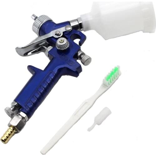 Professional H-2000 Mini Air Paint Spray Gun Airbrush HVLP Spray Gun for Painting Car Aerograph Air Brush 0.8MM/1.0MM Nozzle