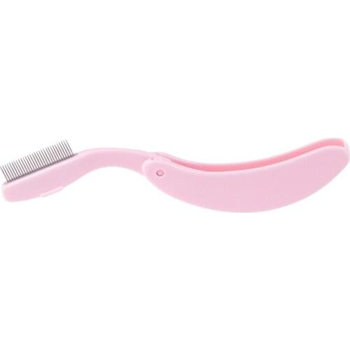 Lash Separator Lift Curl Metal Brush Beauty Makeup Tool Folding Eyelash Comb Lash Separator Mascara Lift Curl J0024