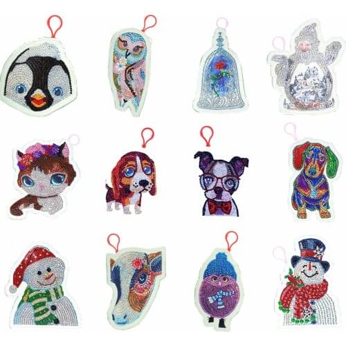 HUACAN Special Shaped Diamond Painting Wallet Bag Mosaic Cartoon Animal Pattern Coin Purse Gift For Girl