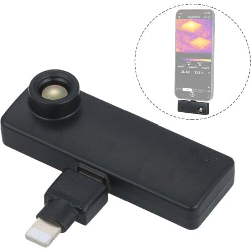 Thermal Imaging Camera Infrared Thermal Imager 80x62 Resolution -40°C~1000°C with Carry Case for iOS Smartphones (Not for Human)