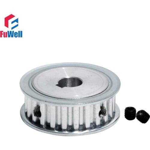 XL-24T Timing Pulley with Keyway 24Teeth XL Toothed Pulleys 8/10/12/14/15/16/20mm Bore 11mm Belt Width Transmission Gear Pulley