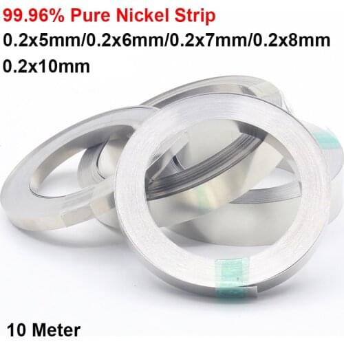 0.2mm 10M 99.96% Pure Nickel Belt Power Battery Connection Piece Welding Battery Spot Welder Machine Spot Welding Nickel Belt