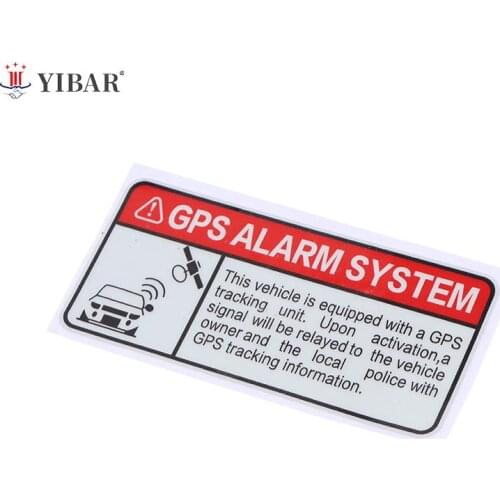 1PCS Warning Reflective Car Sticker GPS Tracking Alarm Accessories Sunscreen Vinyl Decal For Motorcycle