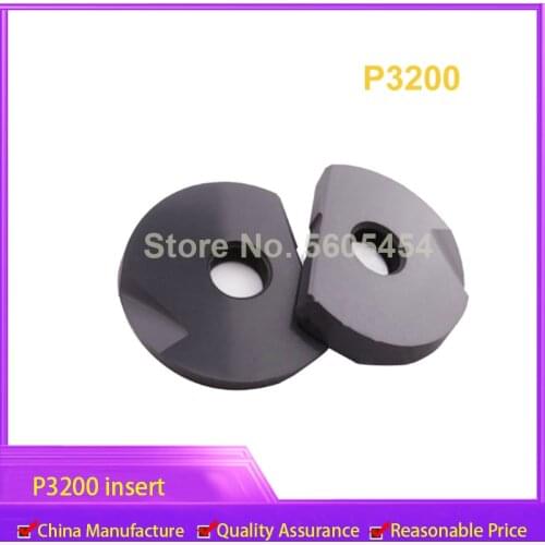 10PCS P3200 P3202 D08 R4 D10 R5 D12 R6 Milling Inserts for T2139 Fave End Mill Holder insert blade