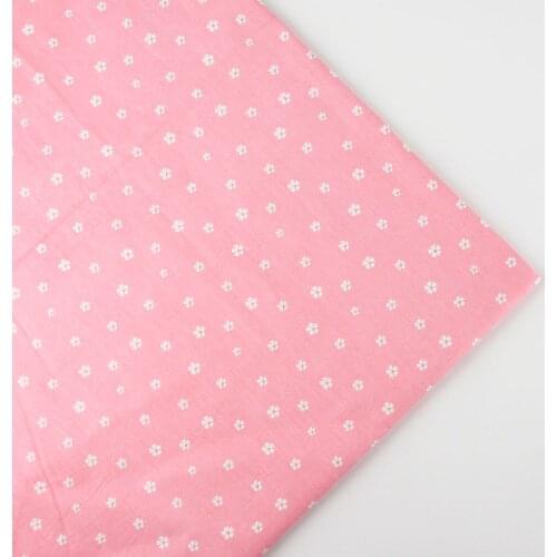 160 cm x half meter White Flower Pink print bedding fabric print cotton fabric bundle DIY handmade children sheet quilt fabrics