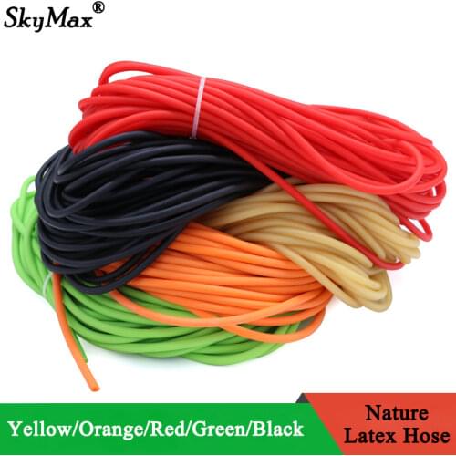 Nature Latex Rubber Hoses ID 1.6mm x 3.2mm OD Flexible High Resilient Elastic Medical Soft Tube Slingshot Catapult Sport Band