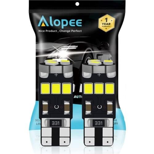 2-Pack T10 W5W 194 168 921 White Canbus LED Light 12V 6500k 2825 9 SMD Car Map Dome Courtesy License Plate Side Marker Light