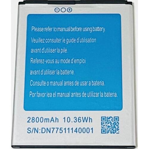 3.7V 2800mAh 10.36Wh S/N:DN77511140001 Dimension:76mmX57mmX4mm For JIAKE V5 V6 V11 Battery