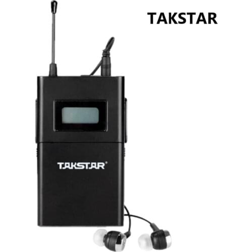 Takstar wpm-200 In-Ear Wireless stage monitoring Receiver with Earphone , only Receiver+earphone [ Not Include Transmitter ]