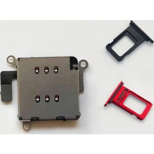 For iPhone 11 Dual SIM Card Reader flex cable +SIM Card tray Holder Slot Adapter Replacement