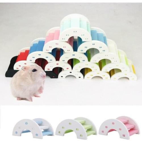 Hamster Toy Wooden Bridge Hamster Supplies Wooden Bridge Eco-friendly Toy For Pet Hamster Wooden Bridge Hamster
