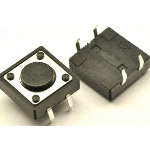 Imported shrapnel Touch switch 12*12*4.3mm Button switch Copper feet Line 4 feet Micro buttons