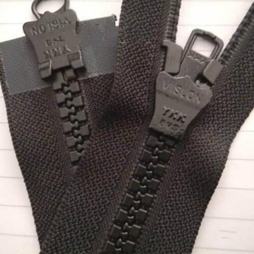 2pcs/lotPlastic Resin Short YKK Zipper Black Double Open End 2-way Heavy Duty for Coat Jacket Sewing Accessories Wholesale