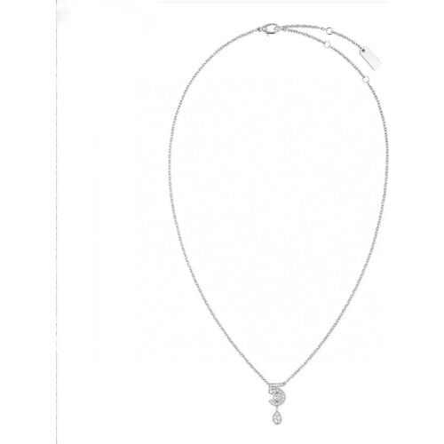 2021 Hot Brand Pure 925 Sterling Silver Jewelry Happy5 Heart Pendant Wedding Silver Jewelry Happy Pendant 925 Silver Necklace