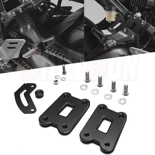 Motorcycle Accessories Rear Pedal Lowering Kit EVO Passenger Footrests Supports Kit Fits For YAMAHA MT09 2021 FZ09 MT-09 MT 09