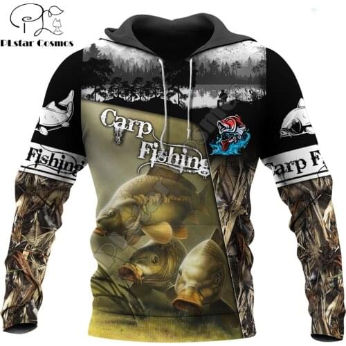Carp Fishing Pattern 3D All Over Printed Mens Autumn Hoodie Sweatshirt Unisex Streetwear Casual Zip Jacket Pullover KJ606